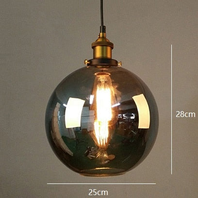 American Vintage Glass Pendant Lights