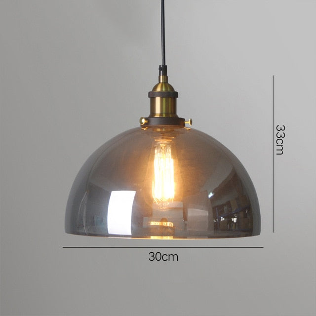 American Vintage Glass Pendant Lights