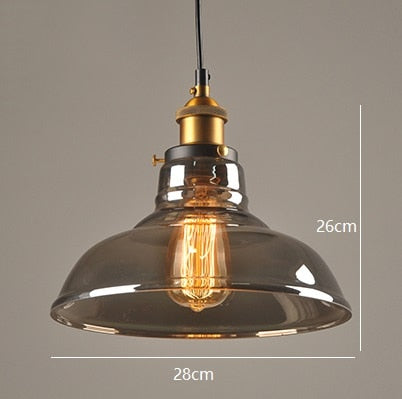 American Vintage Glass Pendant Lights