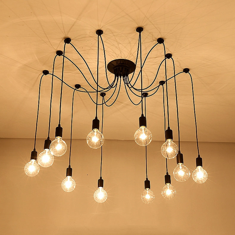 LED Chandelier DIY Art Spider Ceiling Lamp