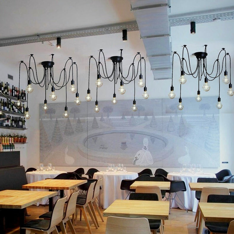 LED Chandelier DIY Art Spider Ceiling Lamp
