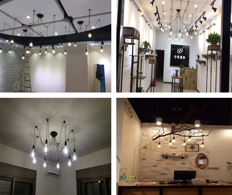 LED Chandelier DIY Art Spider Ceiling Lamp