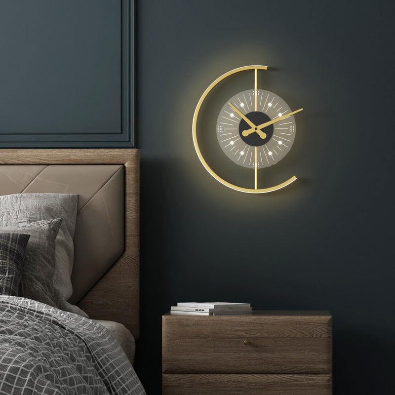 Wall Lamp Clock Accent Light