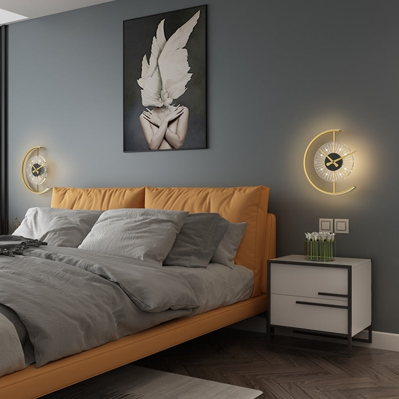 Wall Lamp Clock Accent Light