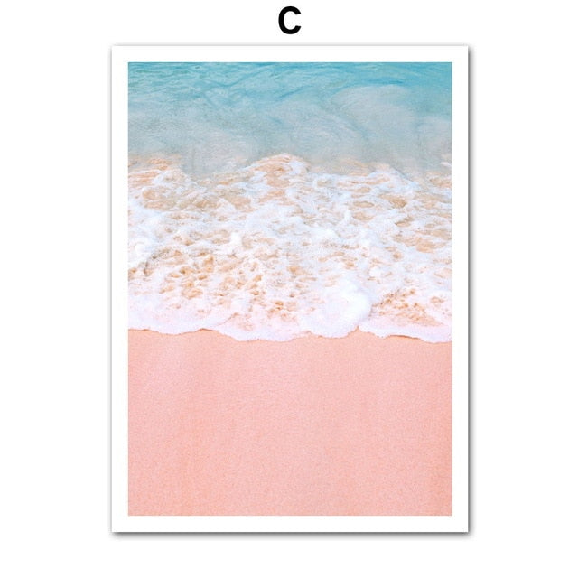 Canvas Painting Beach Ship Sea Wall Art Nordic Posters And Prints Pineapple Home Decoration Pictures For Living Room