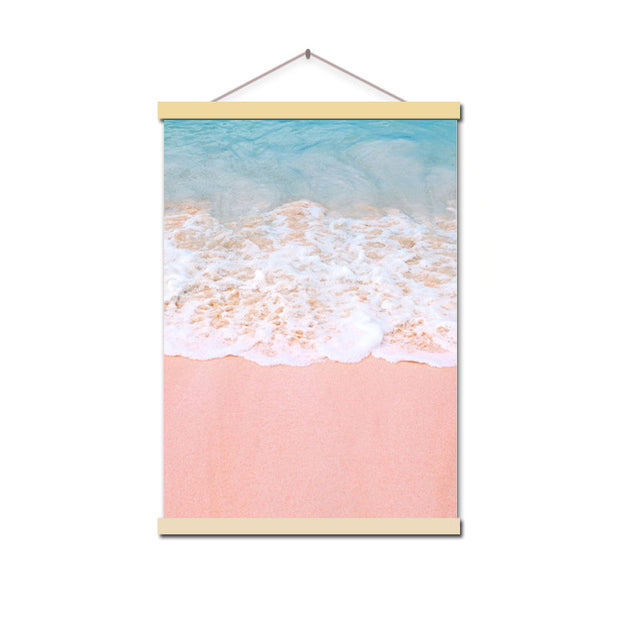 Canvas Painting Beach Ship Sea Wall Art Nordic Posters And Prints Pineapple Home Decoration Pictures For Living Room