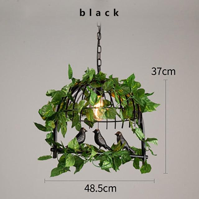 Retro Industrial Bird Garden Chandelier