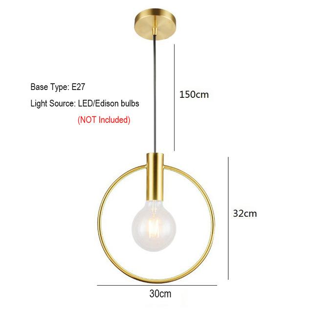 Ring Hanging Lights - Stylish Decor