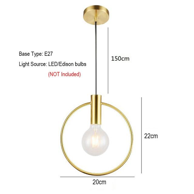 Ring Hanging Lights - Stylish Decor