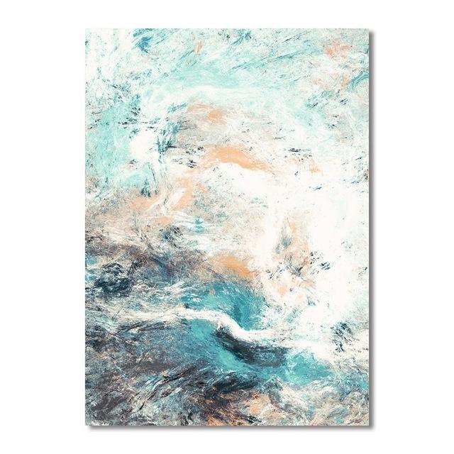 Simple Abstract Distortion Canvas Paintings Modular Pictures Wall Art Canvas Unframed
