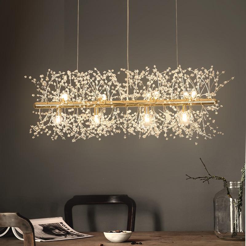 Snowflake Crystal Living or Dining Room Chandelier