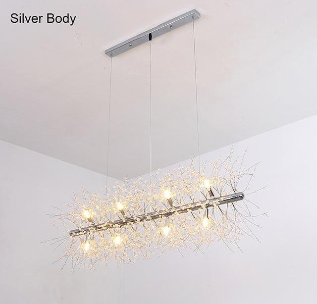 Snowflake Crystal Living or Dining Room Chandelier