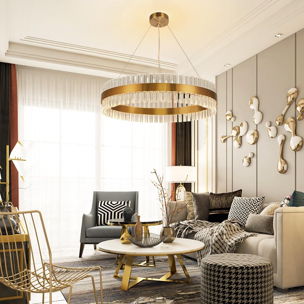 Sofrey Gold Bronze K9 Crystal Chandelier