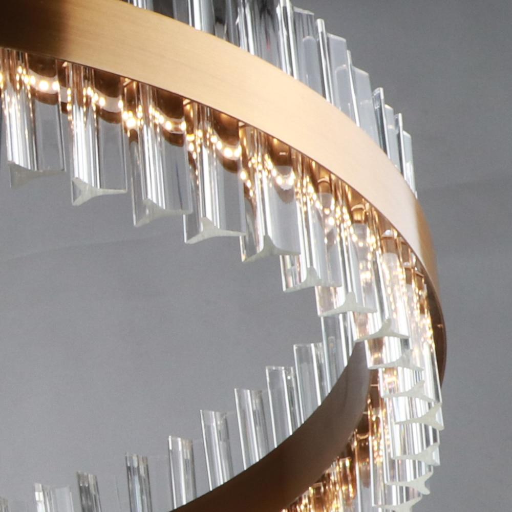 Sofrey Gold Bronze K9 Crystal Chandelier