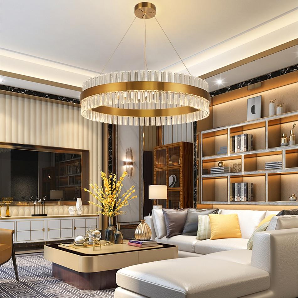 Sofrey Gold Bronze K9 Crystal Chandelier