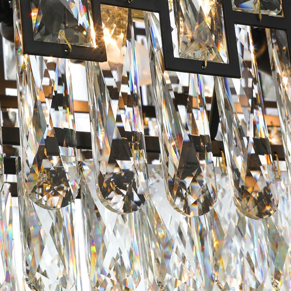 Sofrey Modern Black & White Crystal Chandelier
