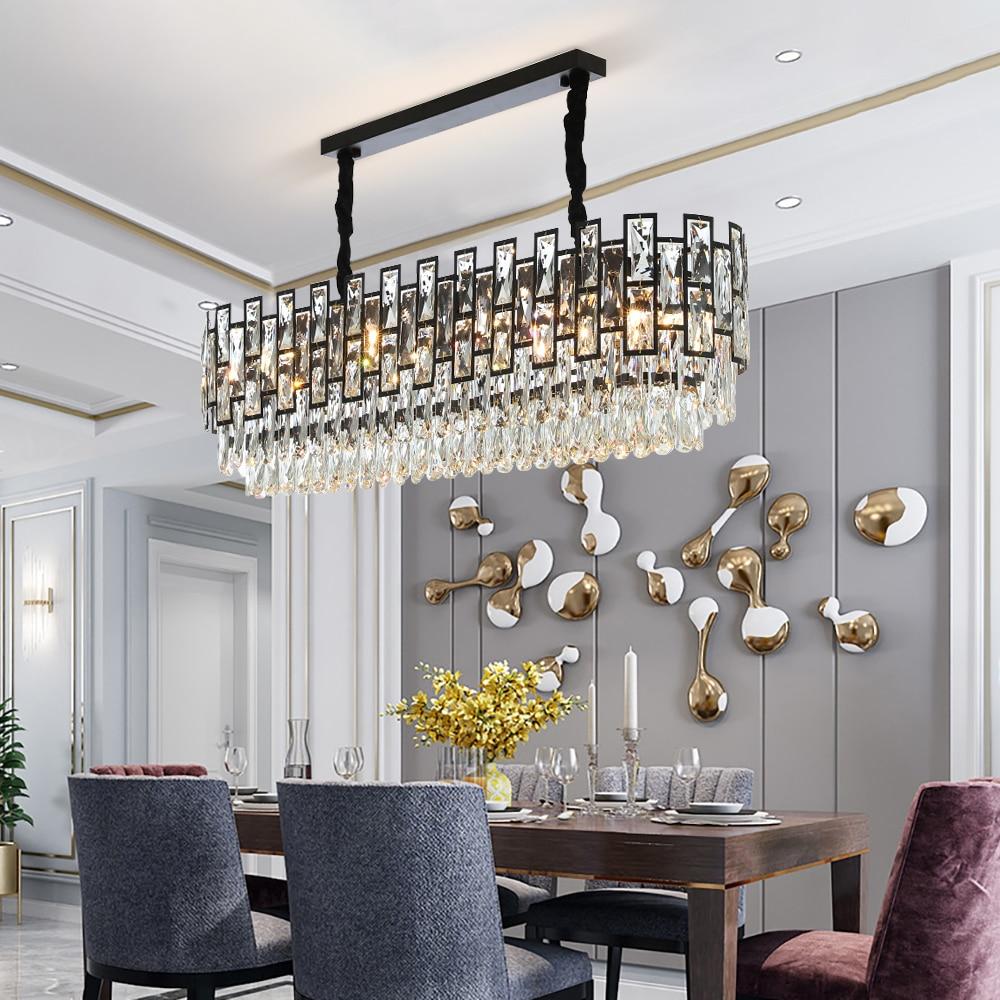 Sofrey Modern Black & White Crystal Chandelier