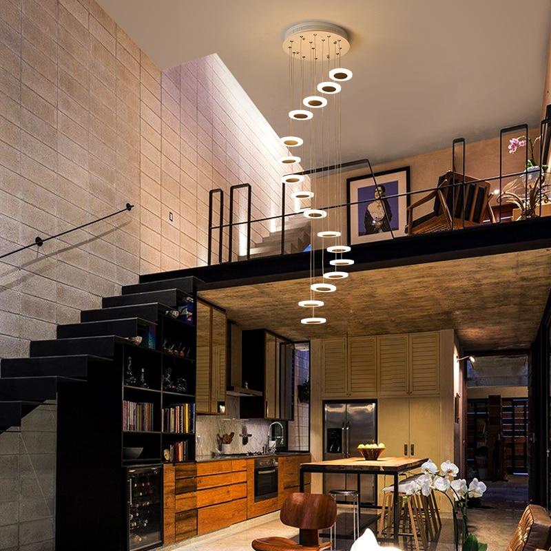 Suspended 11 3/4" to 20 1/2" Chandelier Circle LED Pendant Lights