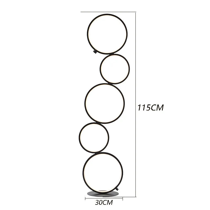 Nordic Ring Design Floor Lamp