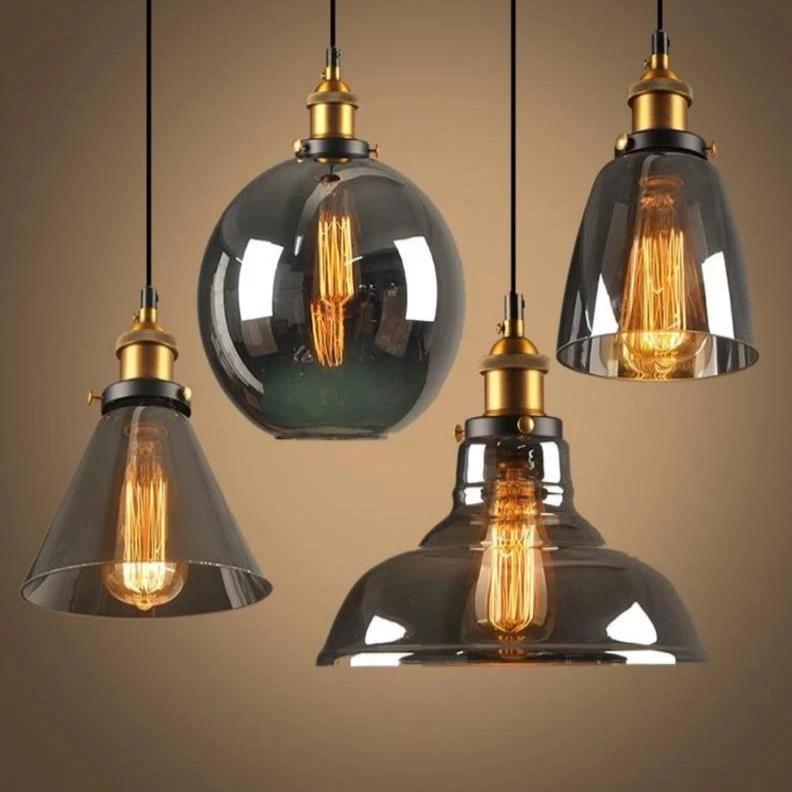Vintage Retro Pendant Glass Lights