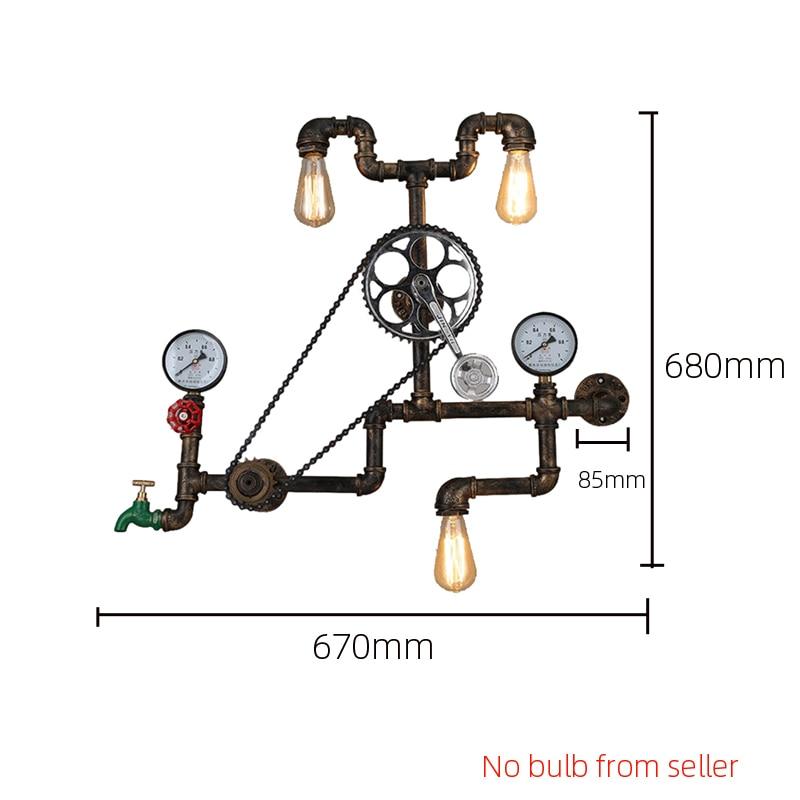 Vintage Steampunk Industrial Wall Light